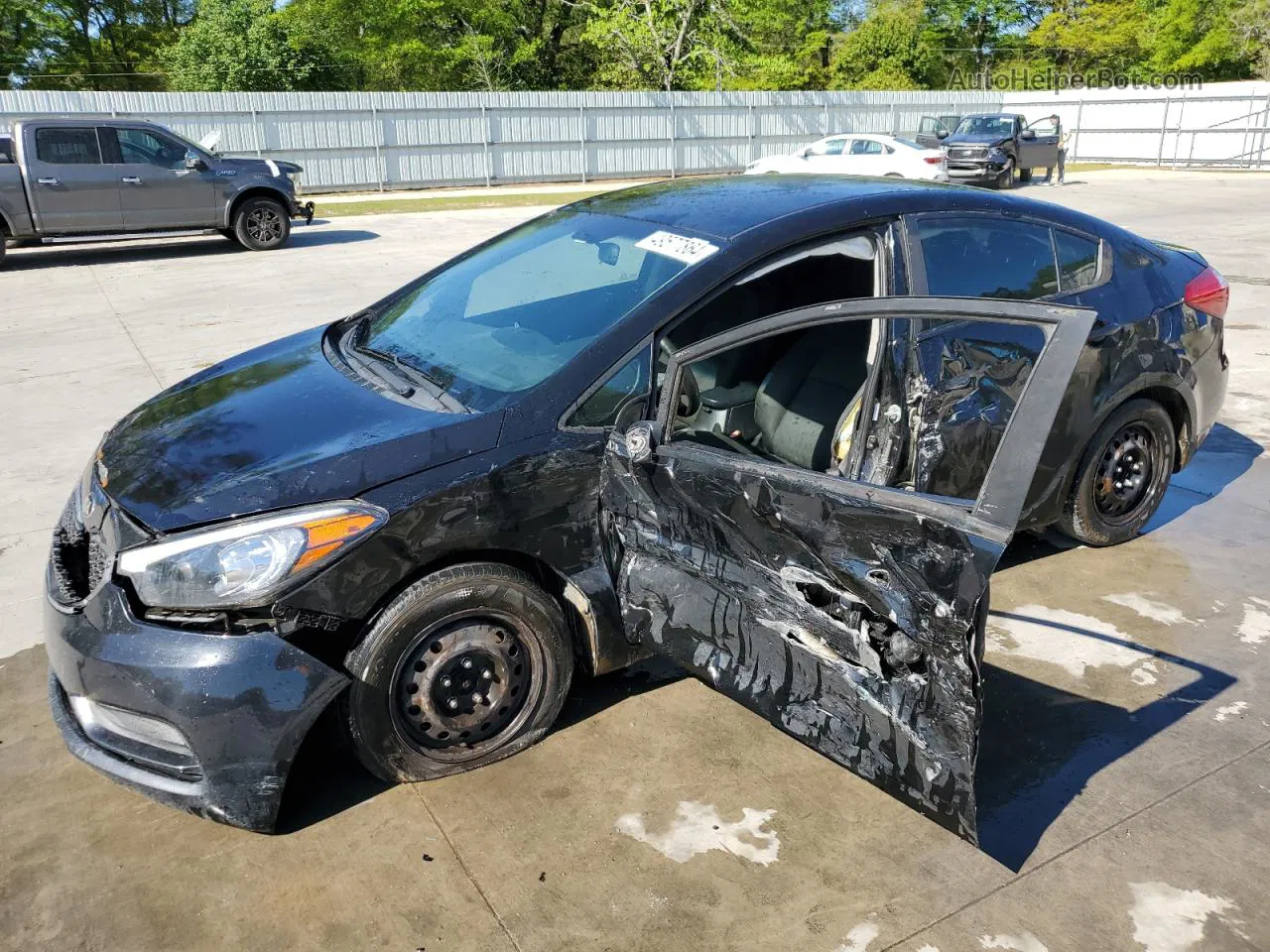 2016 Kia Forte Lx Black vin: KNAFK4A61G5619781