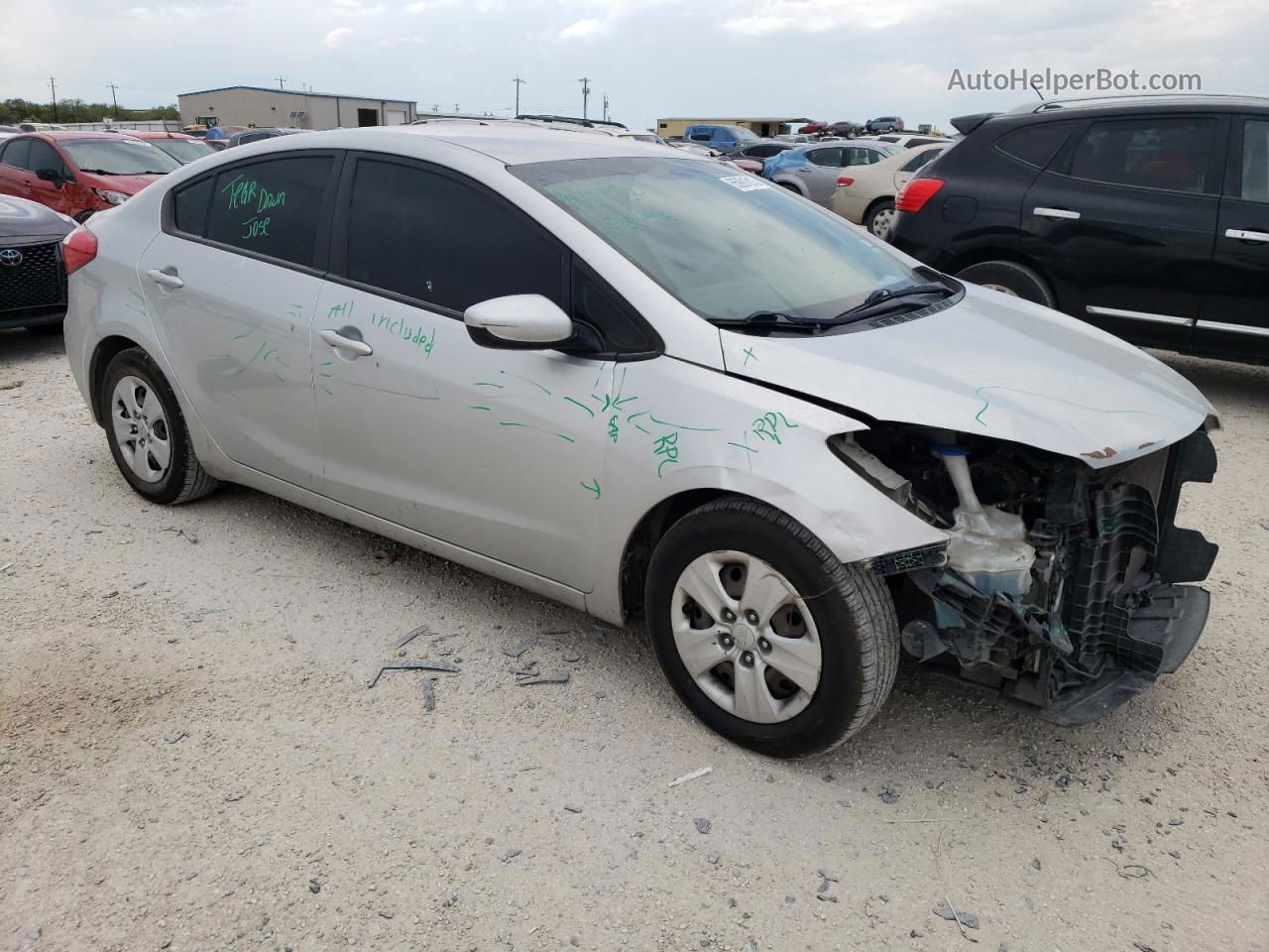 2016 Kia Forte Lx Silver vin: KNAFK4A62G5501299