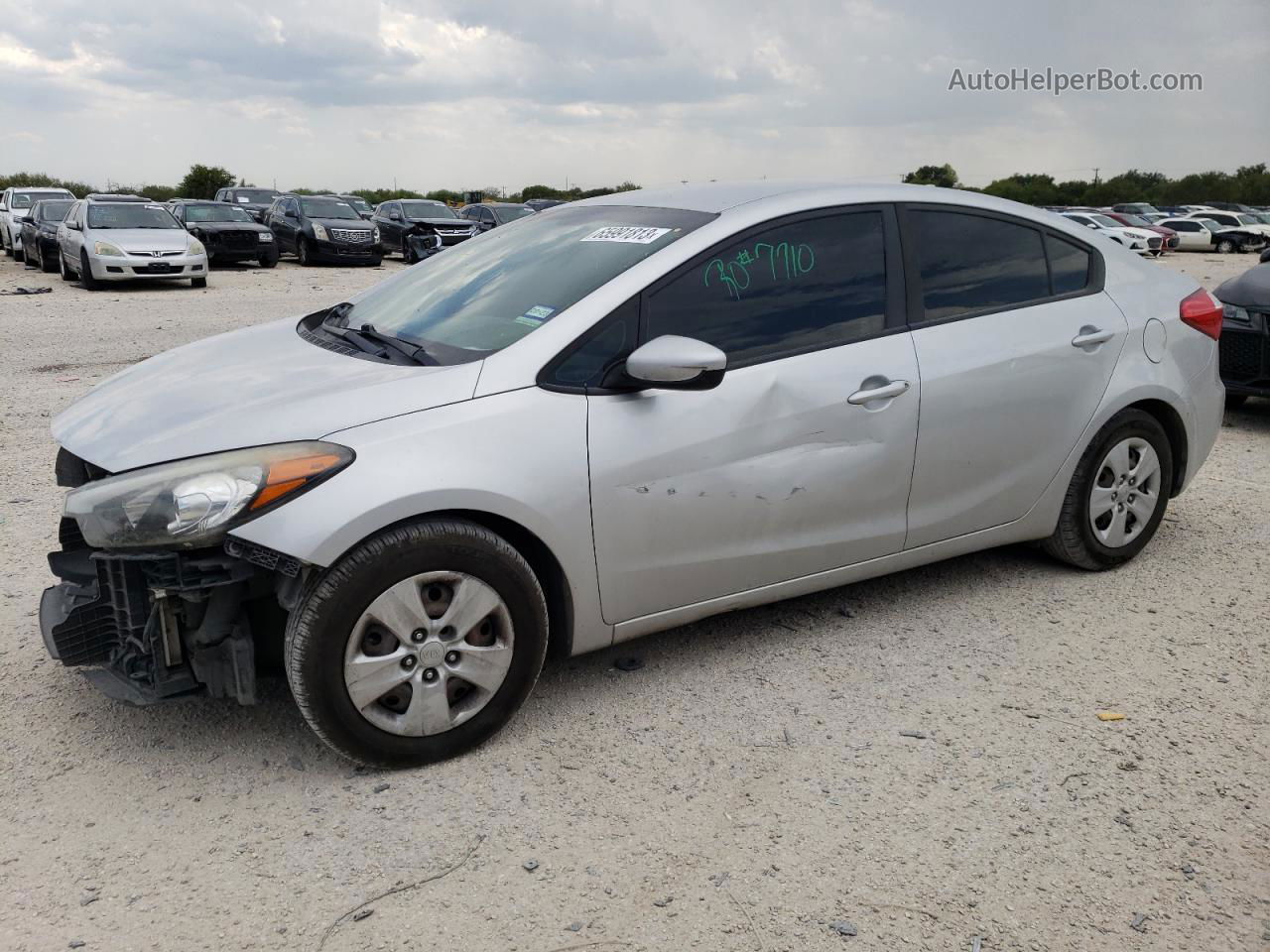 2016 Kia Forte Lx Silver vin: KNAFK4A62G5501299