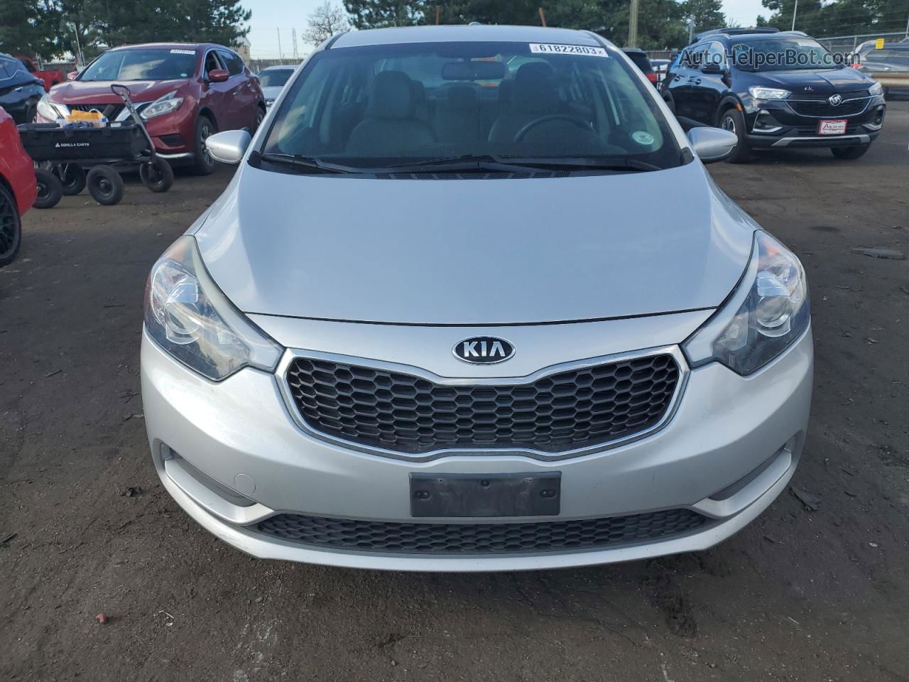 2016 Kia Forte Lx Gray vin: KNAFK4A62G5519916