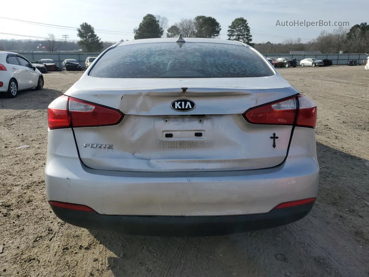 2016 Kia Forte Lx Серый vin: KNAFK4A62G5554326