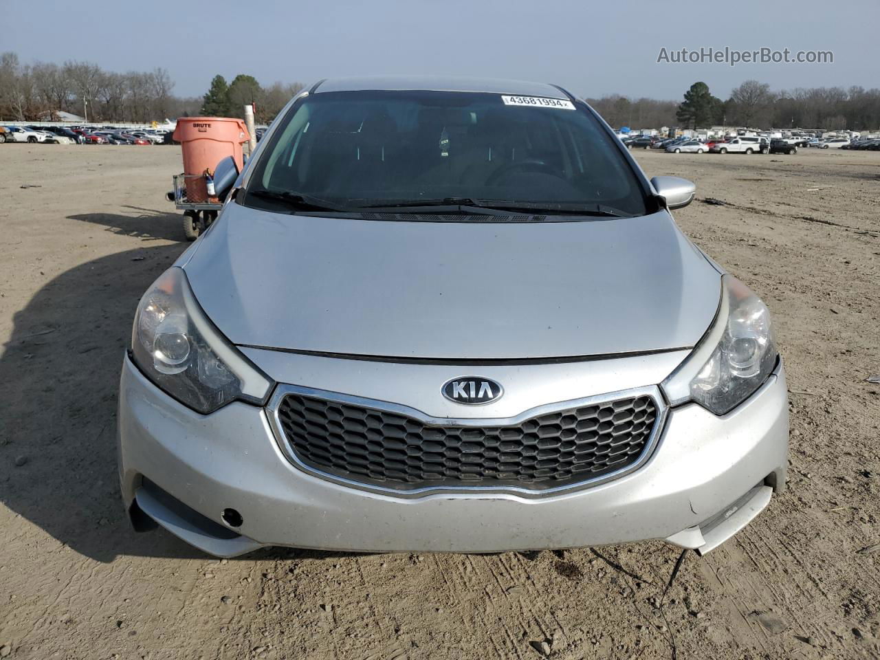 2016 Kia Forte Lx Серый vin: KNAFK4A62G5554326