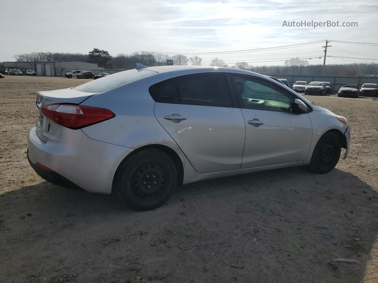 2016 Kia Forte Lx Gray vin: KNAFK4A62G5554326