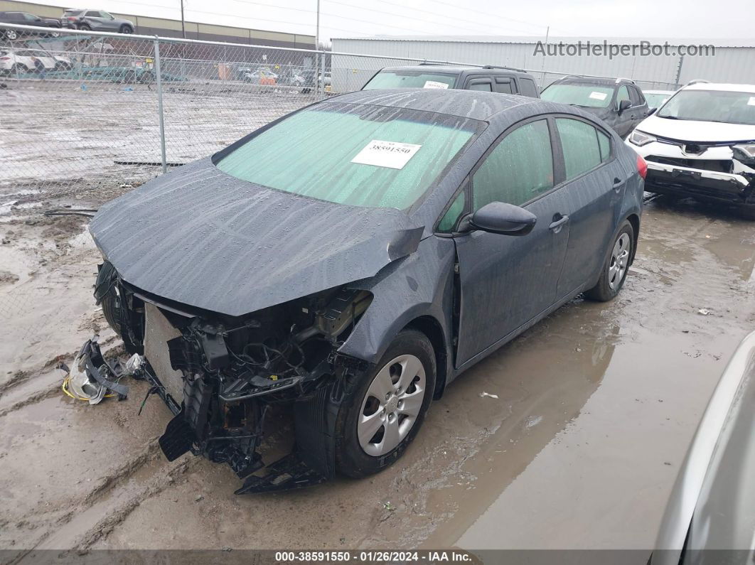 2016 Kia Forte Lx Gray vin: KNAFK4A62G5567142