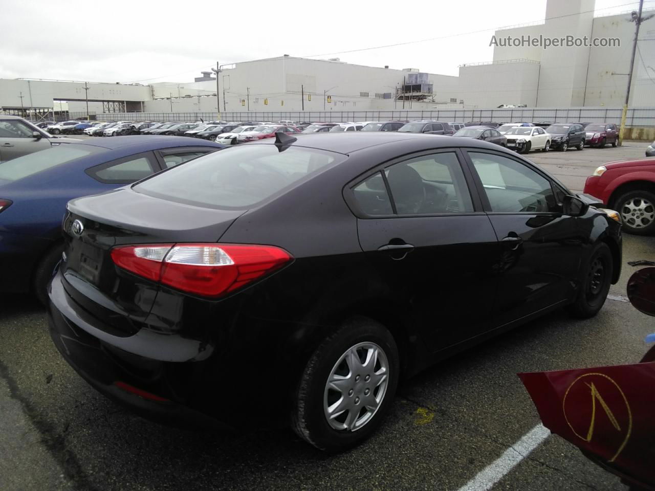 2016 Kia Forte Lx Черный vin: KNAFK4A62G5567576