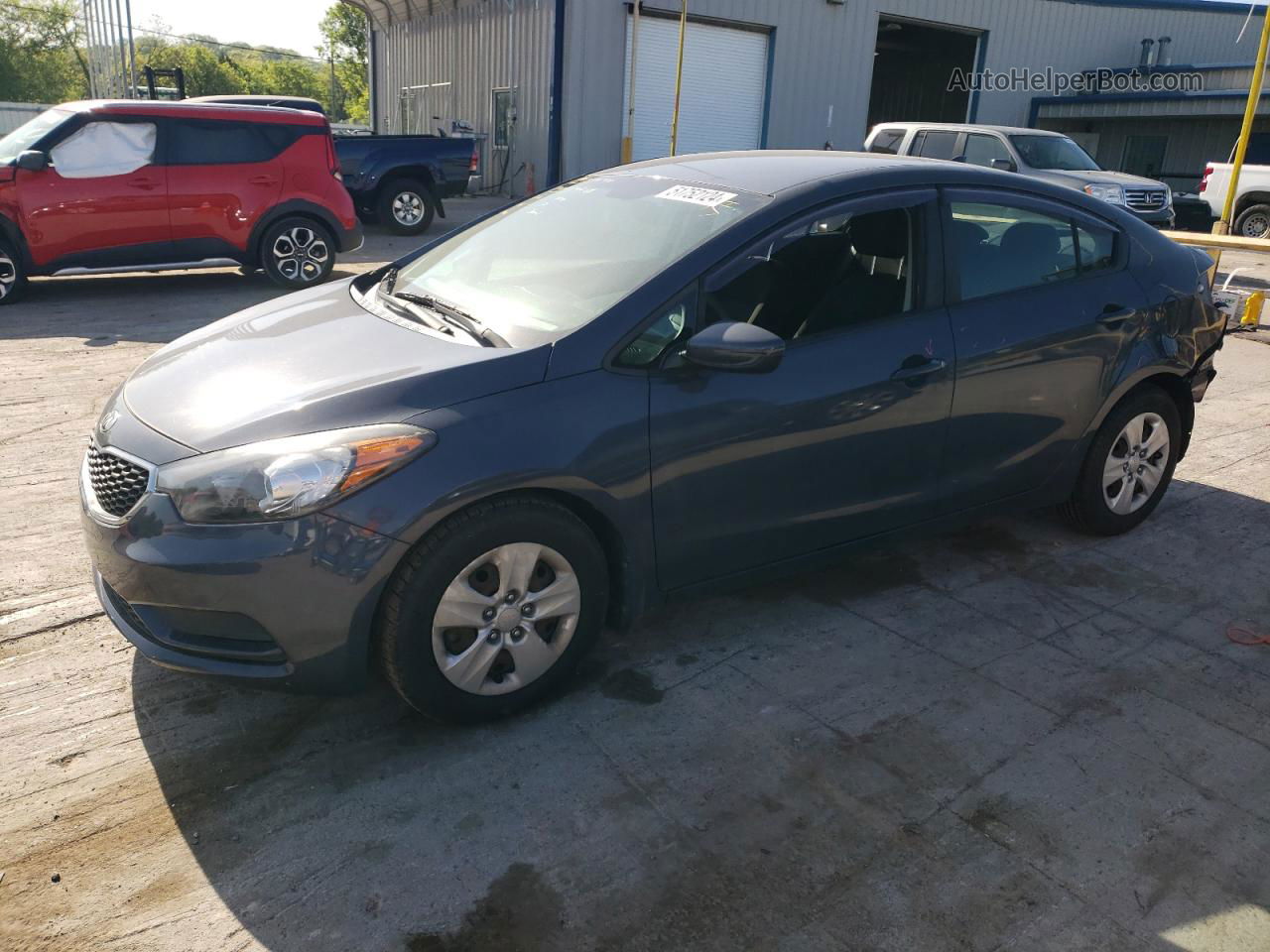 2016 Kia Forte Lx Gray vin: KNAFK4A62G5575094