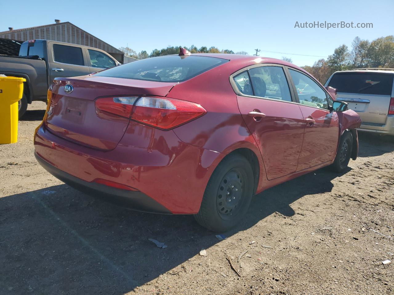 2016 Kia Forte Lx Red vin: KNAFK4A62G5576617