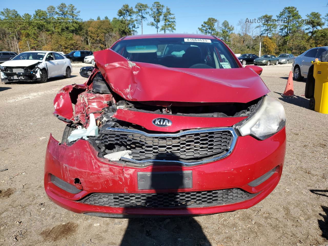 2016 Kia Forte Lx Red vin: KNAFK4A62G5576617