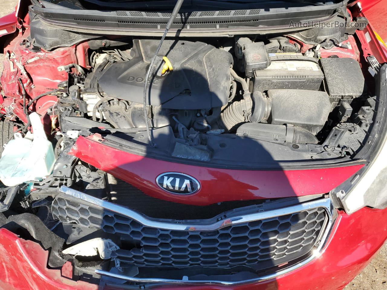 2016 Kia Forte Lx Red vin: KNAFK4A62G5576617