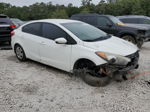 2016 Kia Forte Lx White vin: KNAFK4A62G5606487