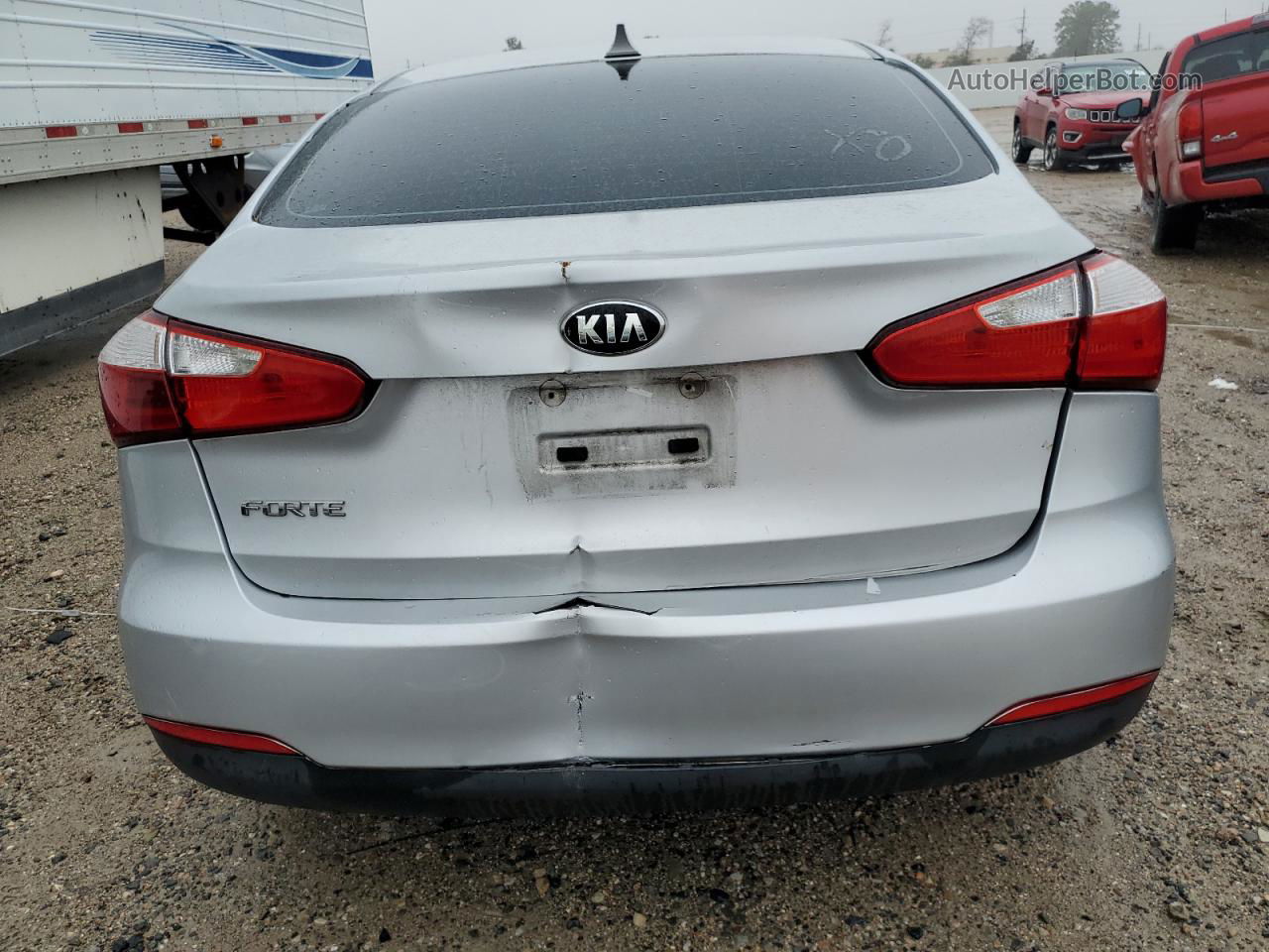 2016 Kia Forte Lx Silver vin: KNAFK4A62G5607915