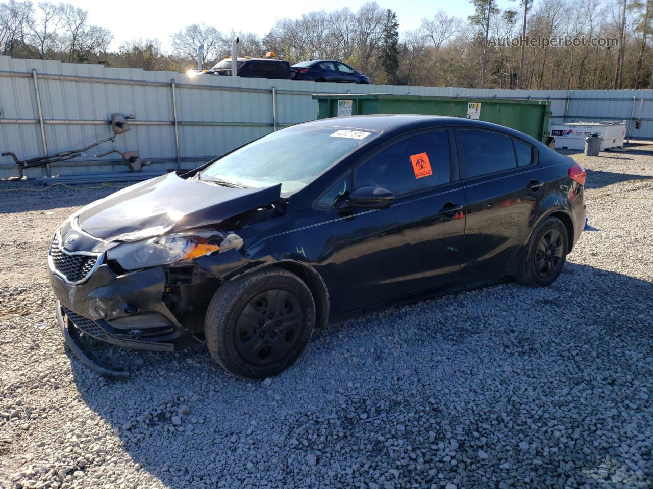 2016 Kia Forte Lx Black vin: KNAFK4A62G5610331