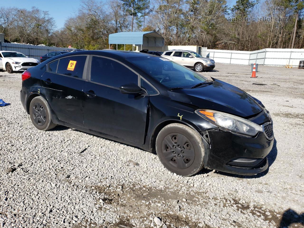 2016 Kia Forte Lx Черный vin: KNAFK4A62G5610331