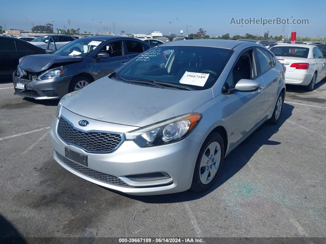 2016 Kia Forte Lx Silver vin: KNAFK4A62G5610989