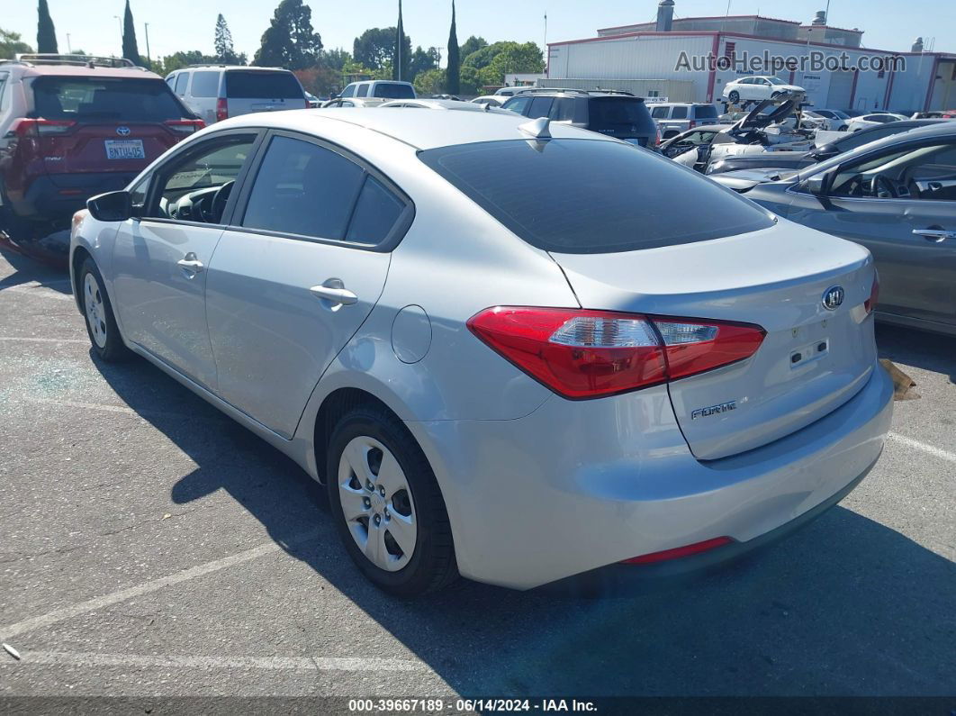 2016 Kia Forte Lx Silver vin: KNAFK4A62G5610989