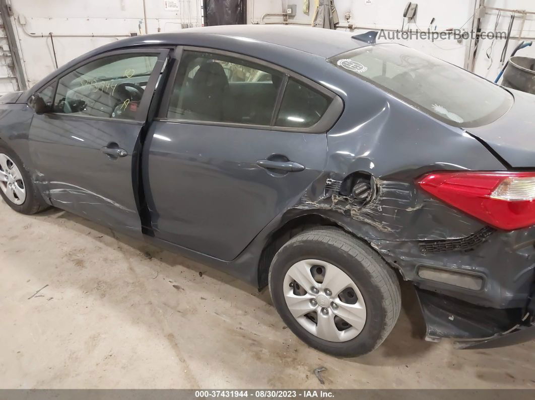 2016 Kia Forte Lx Gray vin: KNAFK4A62G5614783