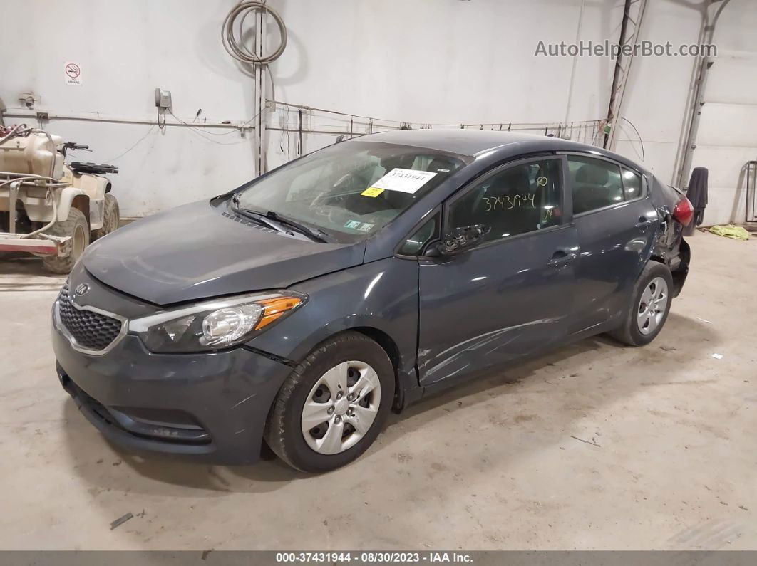 2016 Kia Forte Lx Gray vin: KNAFK4A62G5614783