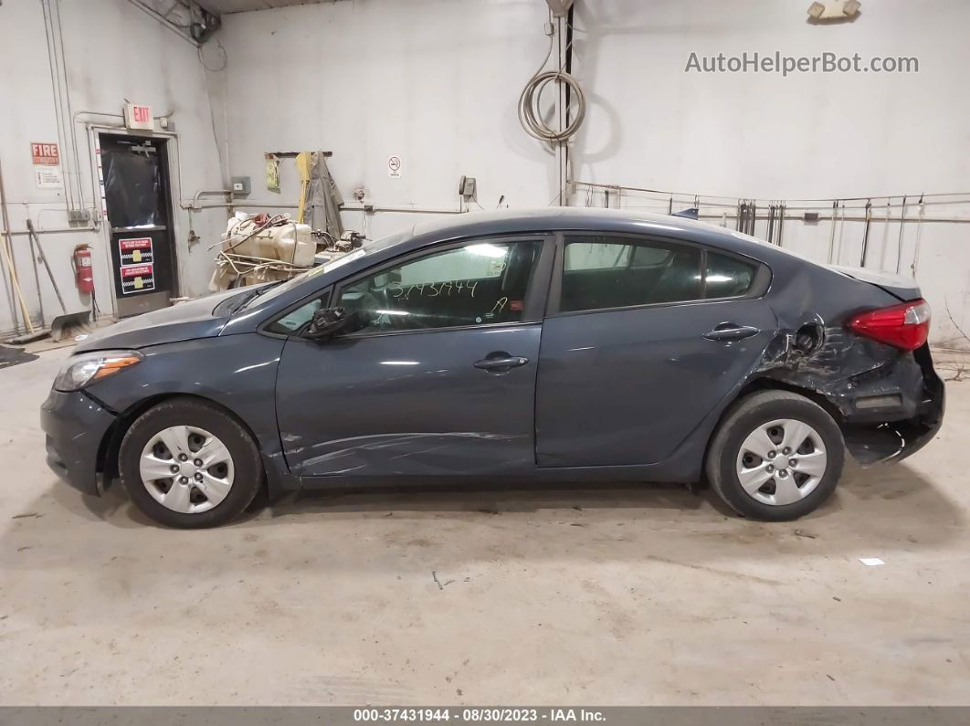 2016 Kia Forte Lx Gray vin: KNAFK4A62G5614783