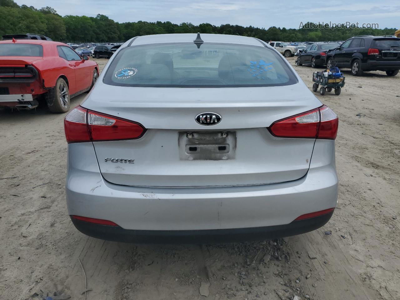 2016 Kia Forte Lx Silver vin: KNAFK4A63G5463985