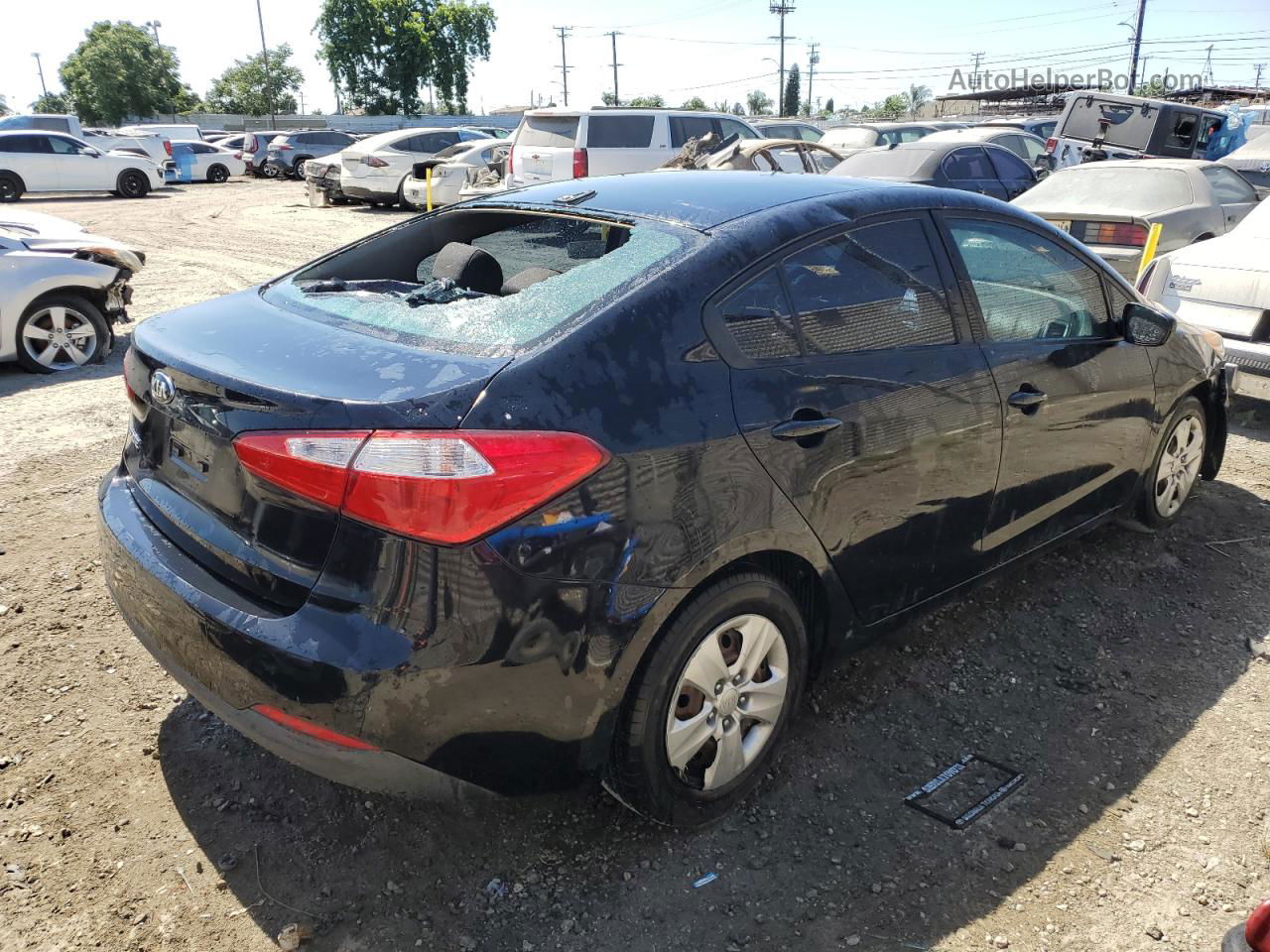 2016 Kia Forte Lx Black vin: KNAFK4A63G5530830