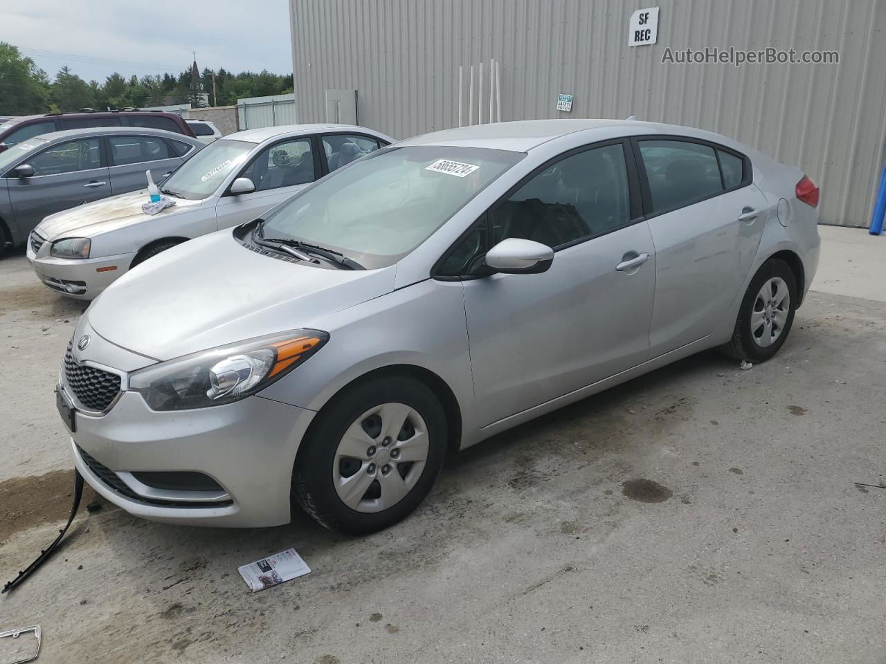 2016 Kia Forte Lx Silver vin: KNAFK4A63G5535686