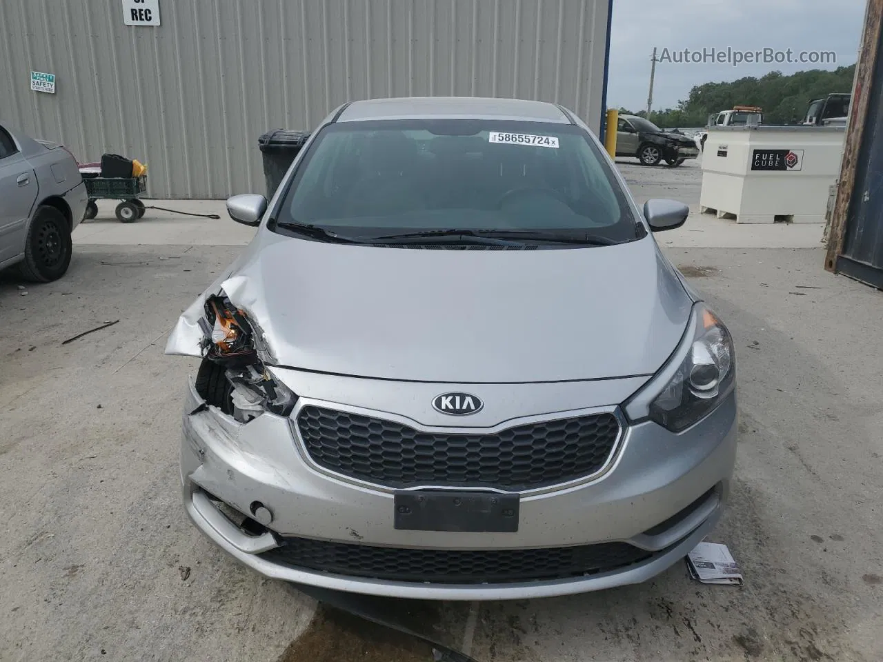 2016 Kia Forte Lx Silver vin: KNAFK4A63G5535686