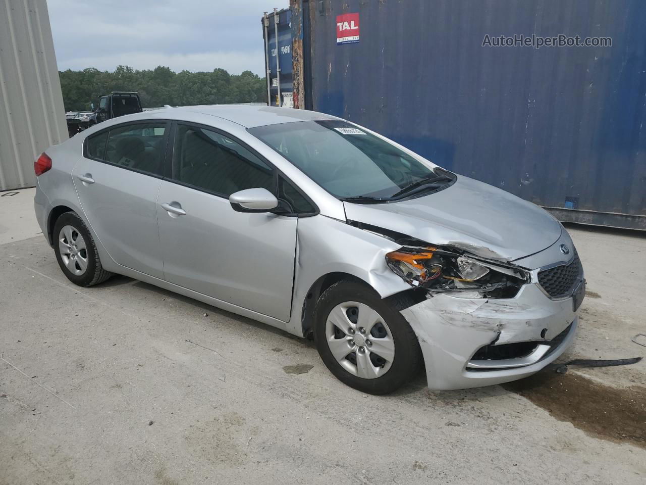 2016 Kia Forte Lx Silver vin: KNAFK4A63G5535686