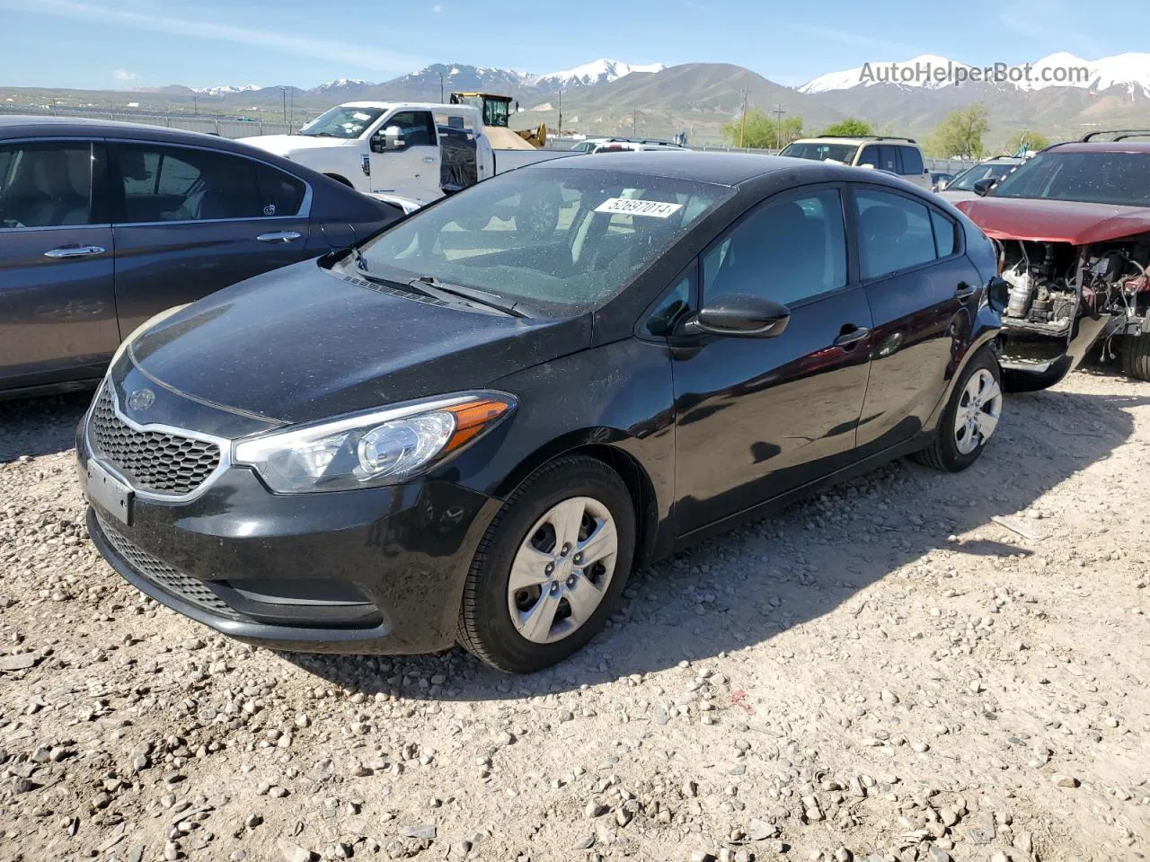 2016 Kia Forte Lx Black vin: KNAFK4A63G5551418