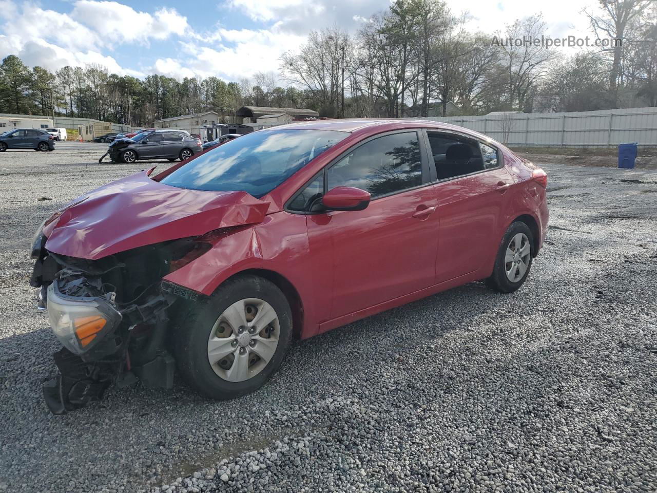 2016 Kia Forte Lx Красный vin: KNAFK4A63G5564220