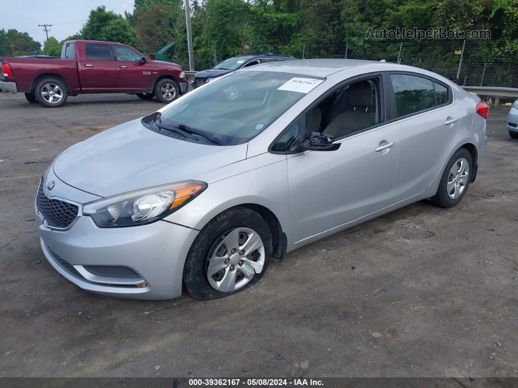 2016 Kia Forte Lx Silver vin: KNAFK4A63G5576819