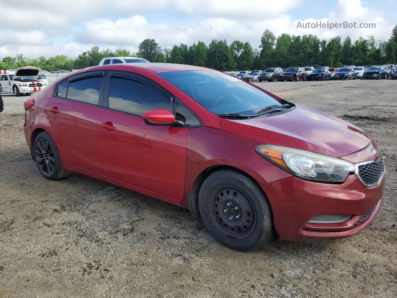 2016 Kia Forte Lx Burgundy vin: KNAFK4A64G5471545