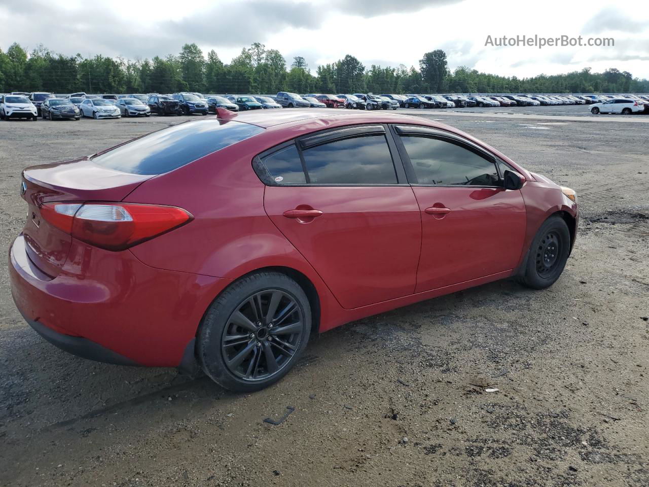 2016 Kia Forte Lx Бордовый vin: KNAFK4A64G5471545