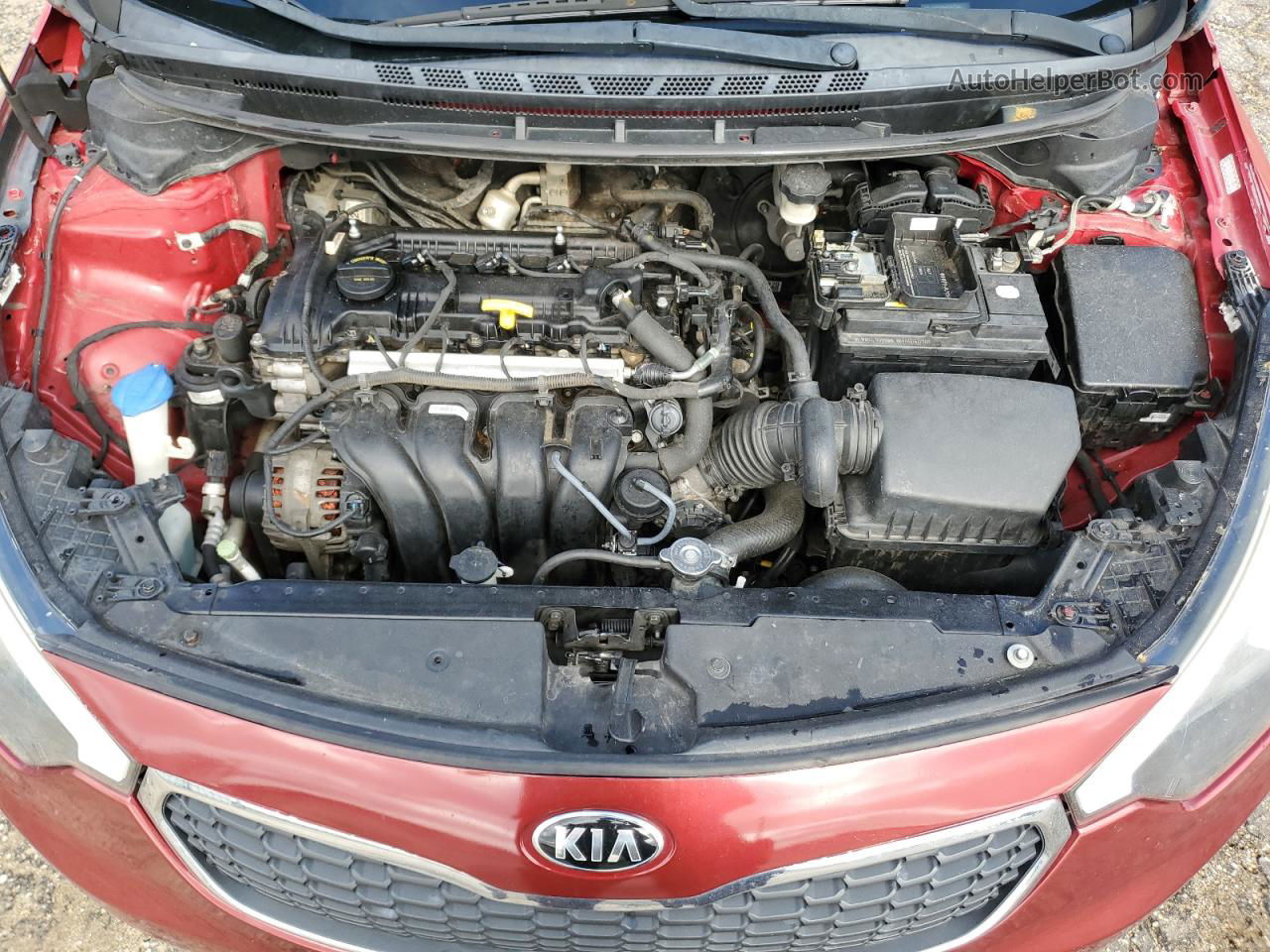 2016 Kia Forte Lx Burgundy vin: KNAFK4A64G5471545