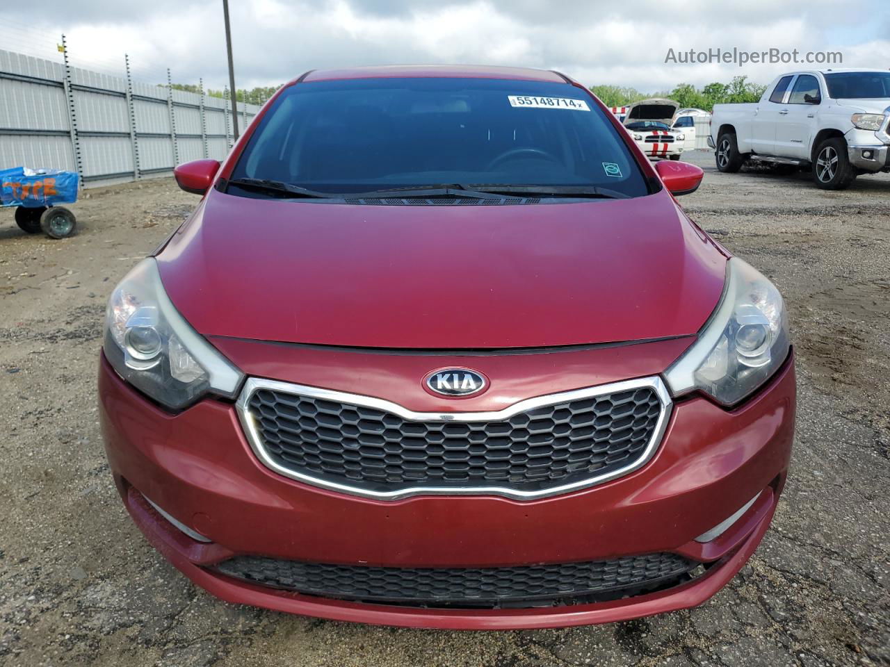 2016 Kia Forte Lx Бордовый vin: KNAFK4A64G5471545