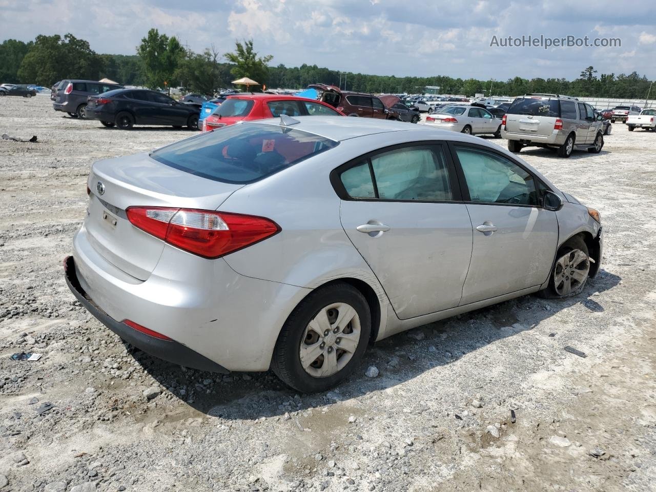 2016 Kia Forte Lx Серебряный vin: KNAFK4A64G5507525