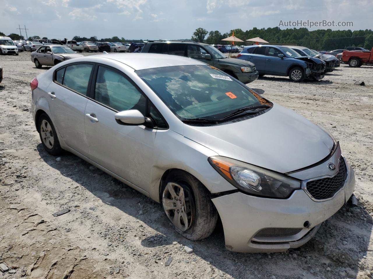 2016 Kia Forte Lx Серебряный vin: KNAFK4A64G5507525