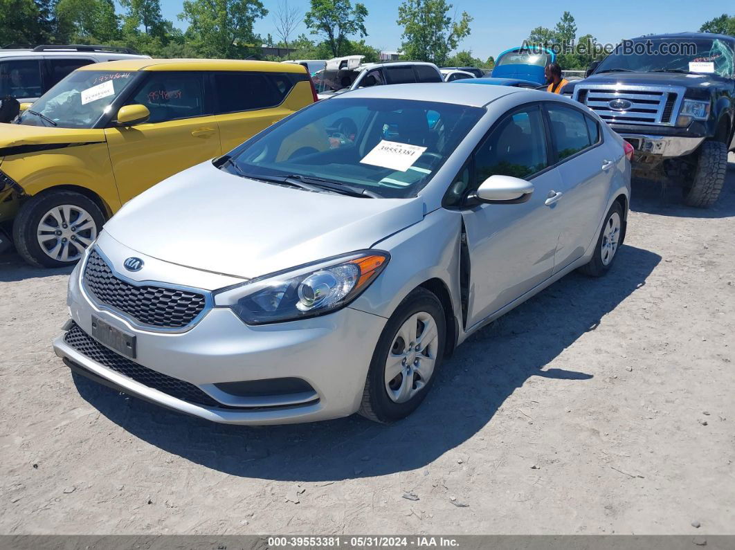 2016 Kia Forte Lx Silver vin: KNAFK4A64G5568356