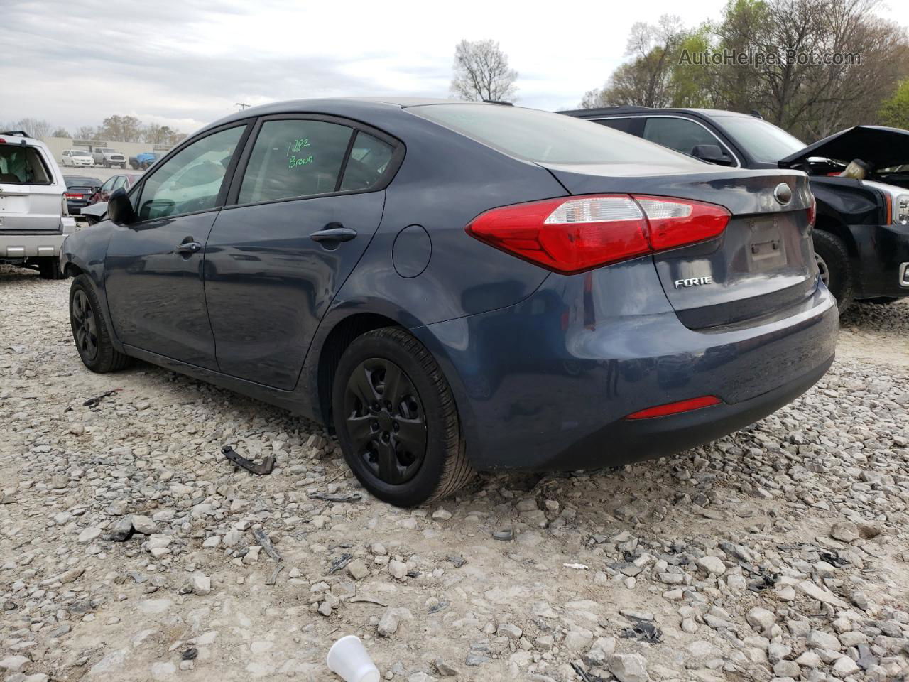 2016 Kia Forte Lx Gray vin: KNAFK4A64G5584556