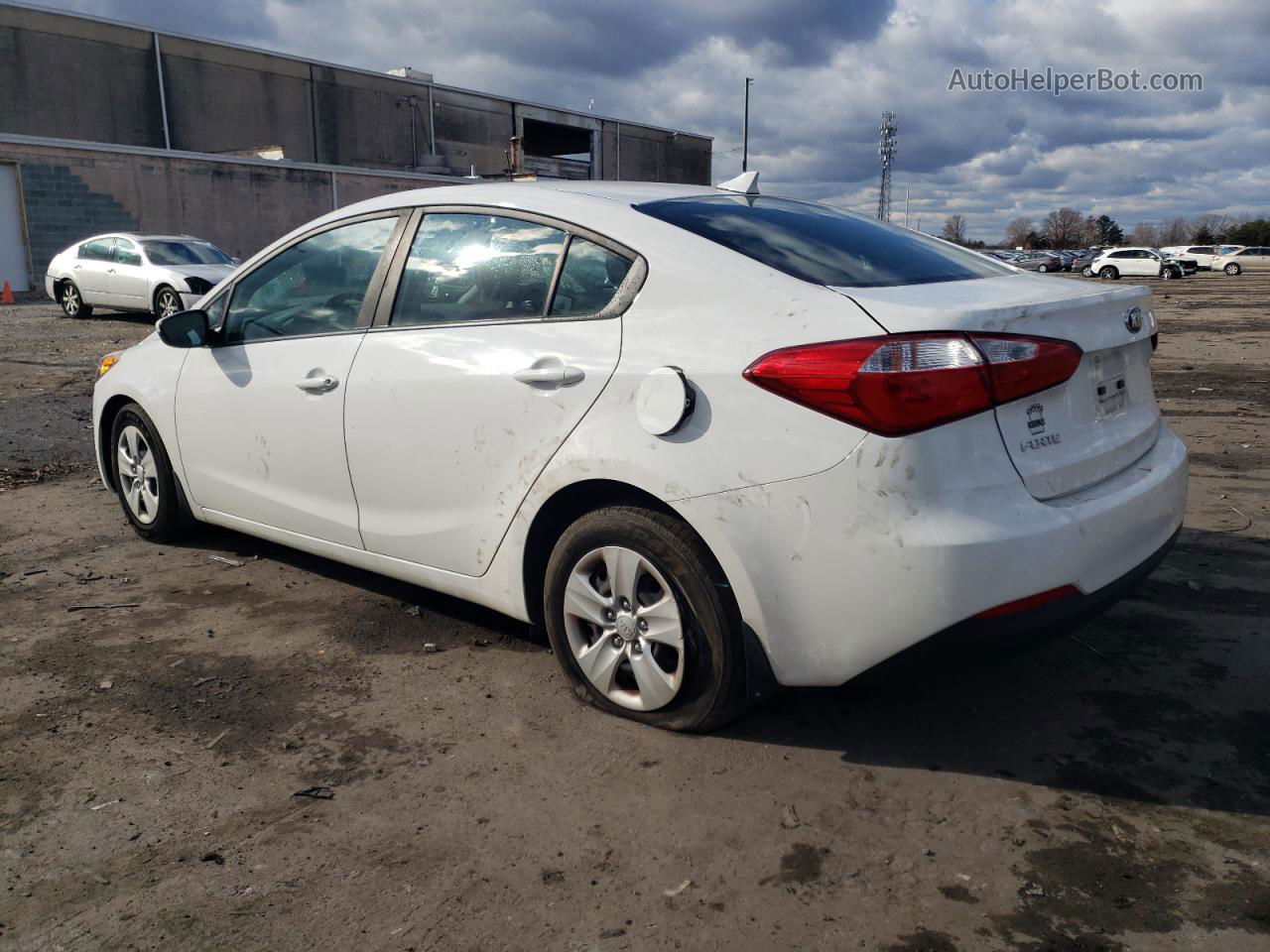 2016 Kia Forte Lx White vin: KNAFK4A64G5618186