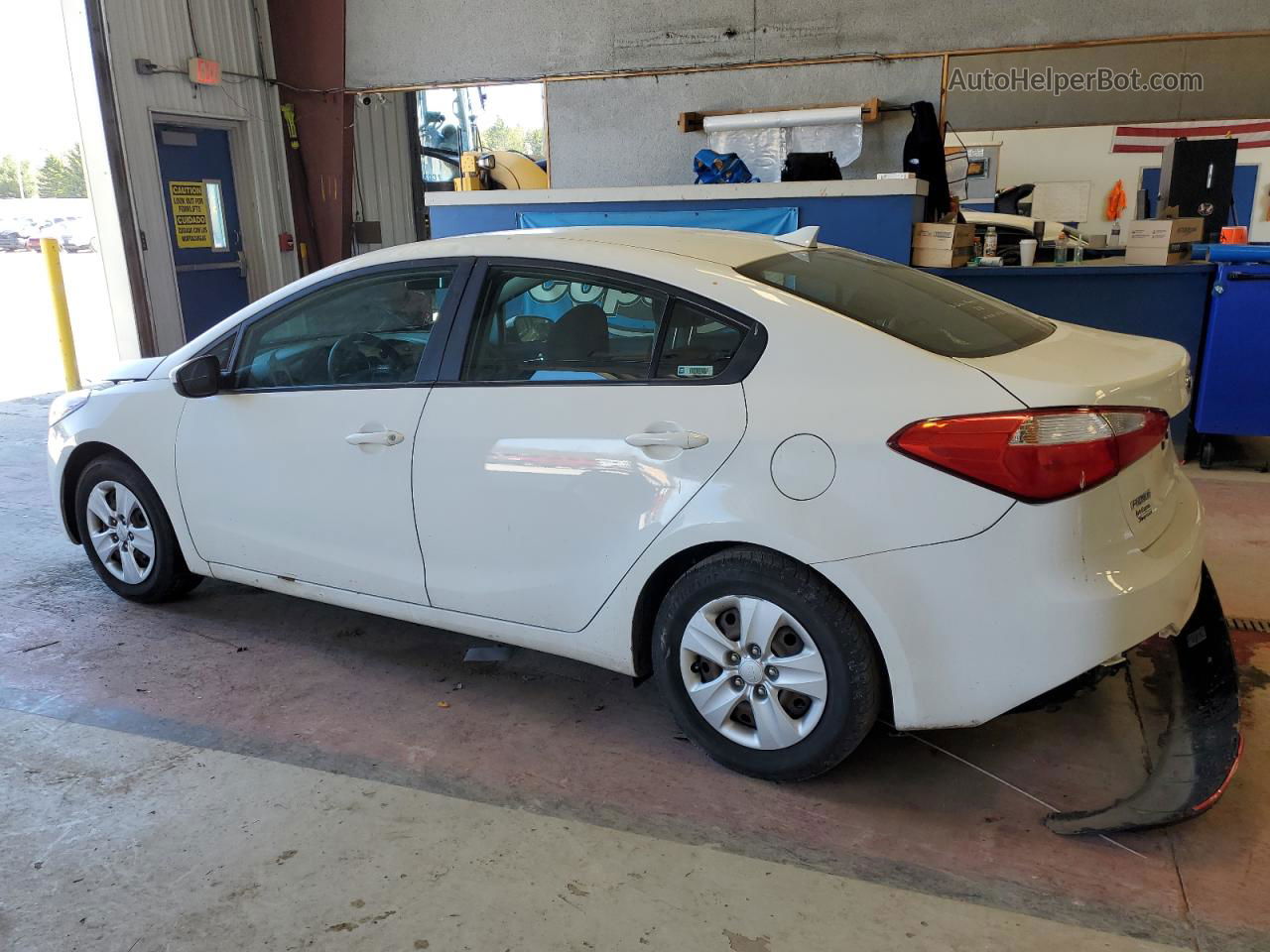 2016 Kia Forte Lx White vin: KNAFK4A64G5619533