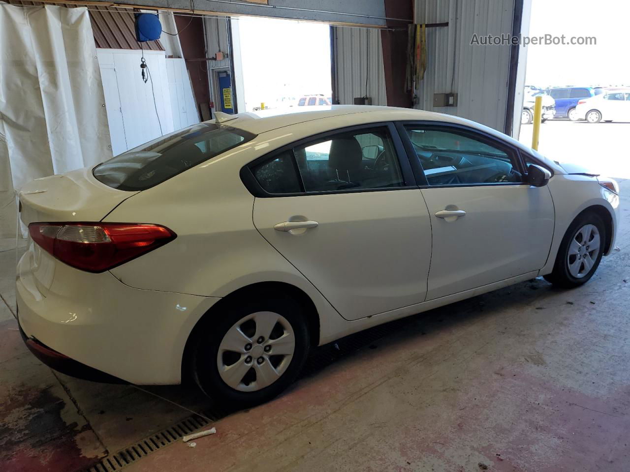 2016 Kia Forte Lx White vin: KNAFK4A64G5619533