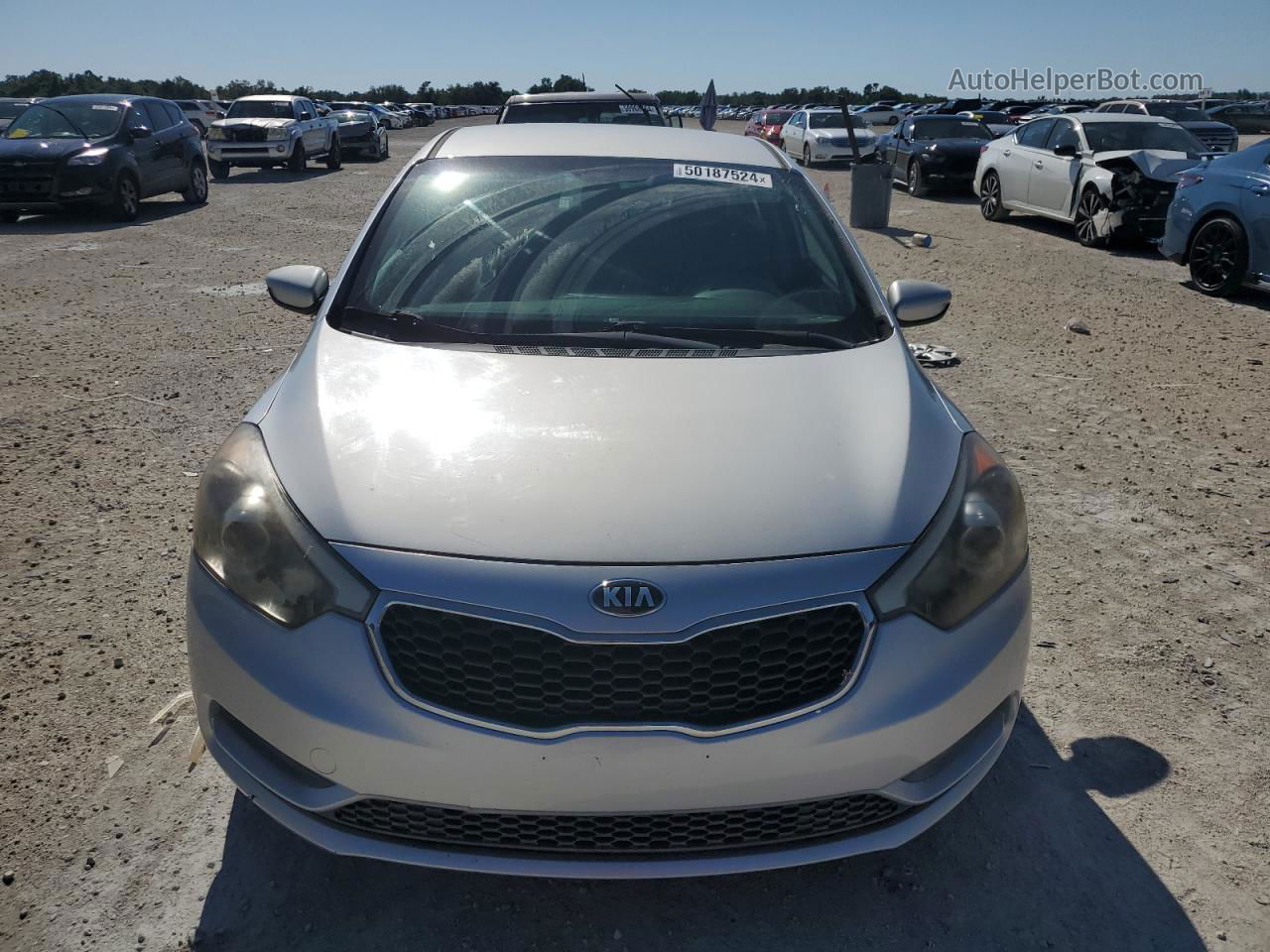 2016 Kia Forte Lx Silver vin: KNAFK4A65G5439378