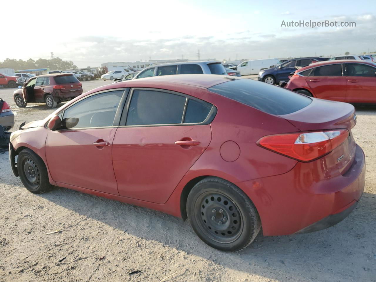 2016 Kia Forte Lx Red vin: KNAFK4A65G5461235