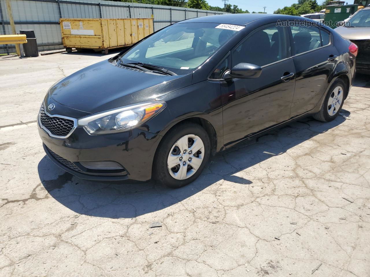 2016 Kia Forte Lx Черный vin: KNAFK4A65G5475409