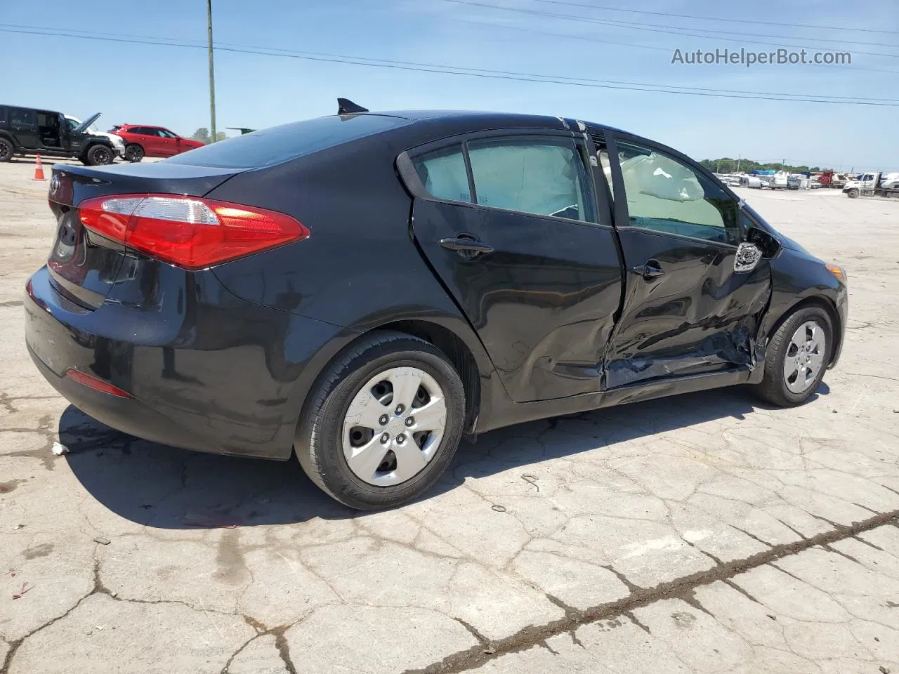 2016 Kia Forte Lx Black vin: KNAFK4A65G5475409