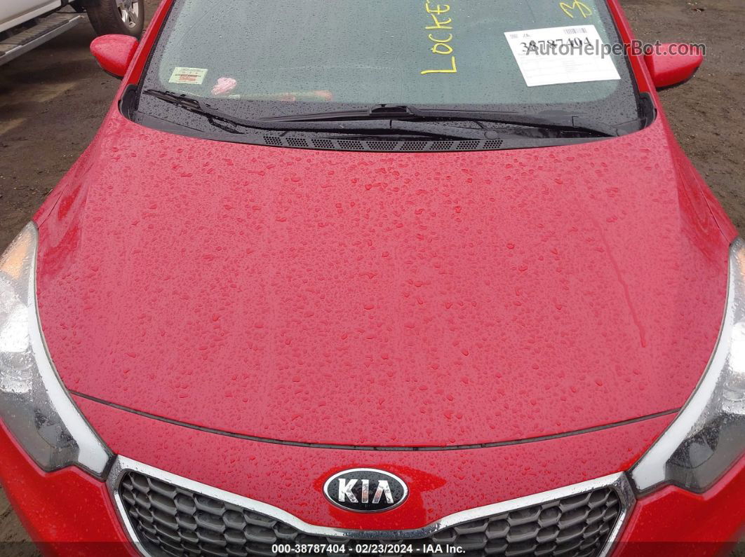 2016 Kia Forte Lx Red vin: KNAFK4A65G5493117