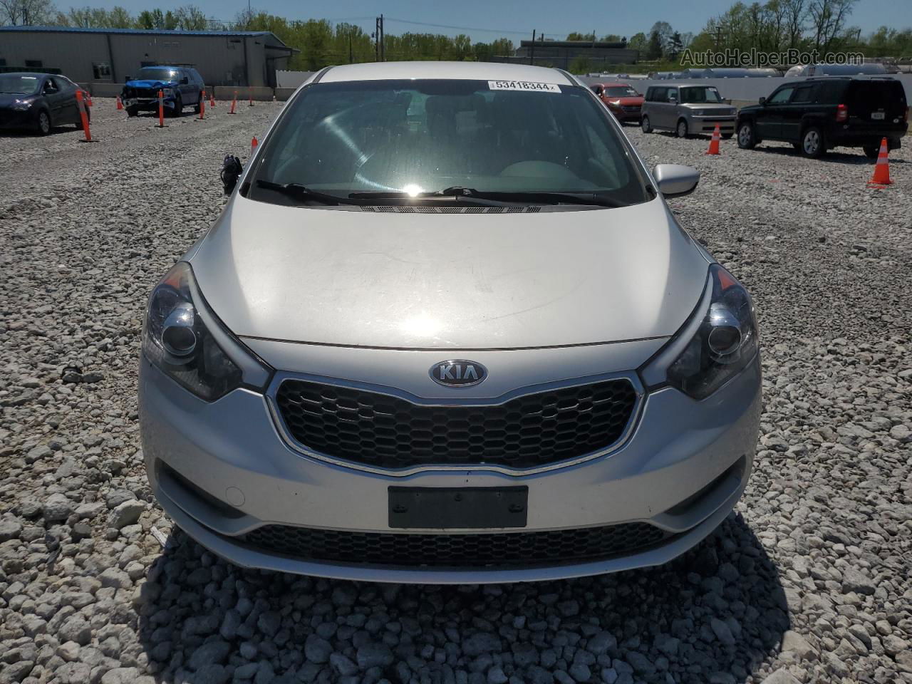 2016 Kia Forte Lx Silver vin: KNAFK4A65G5501409