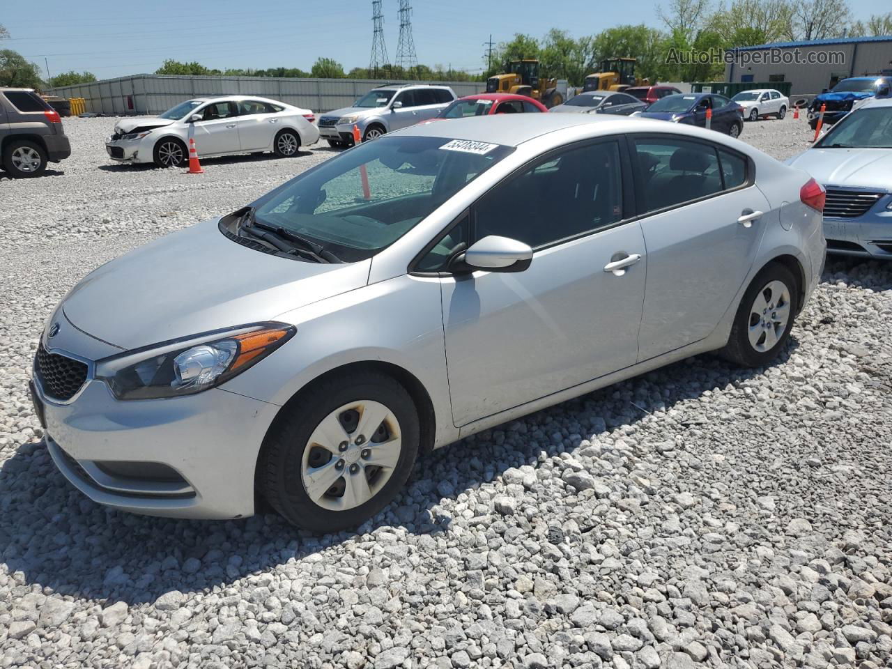 2016 Kia Forte Lx Silver vin: KNAFK4A65G5501409