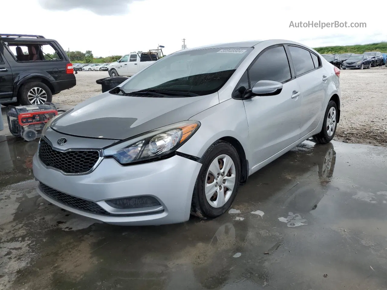 2016 Kia Forte Lx Silver vin: KNAFK4A65G5512393