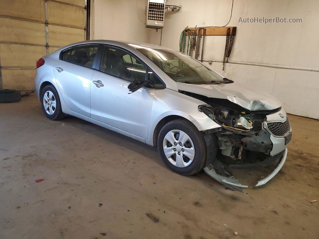 2016 Kia Forte Lx Silver vin: KNAFK4A65G5515780